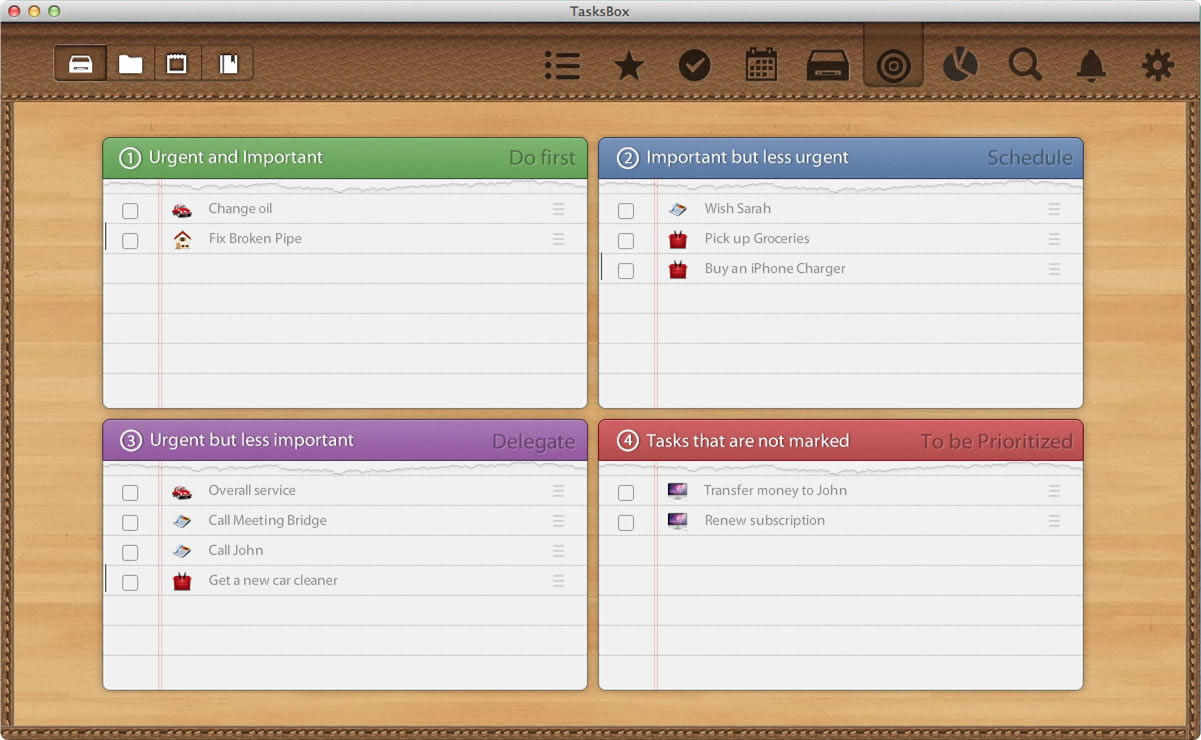 Productivity Software, TasksBox Screenshot