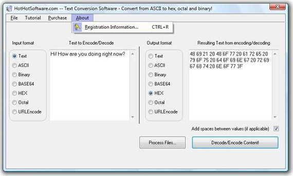 Text / Numeric / Alphanumeric Multipurpose Conversion Utilitity Screenshot
