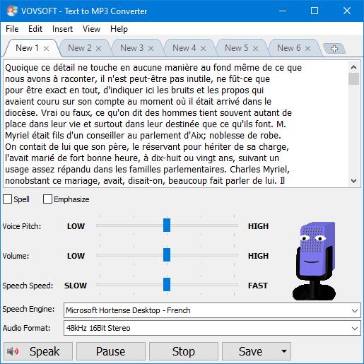 Text to Speech Software, Text to MP3 Converter Screenshot