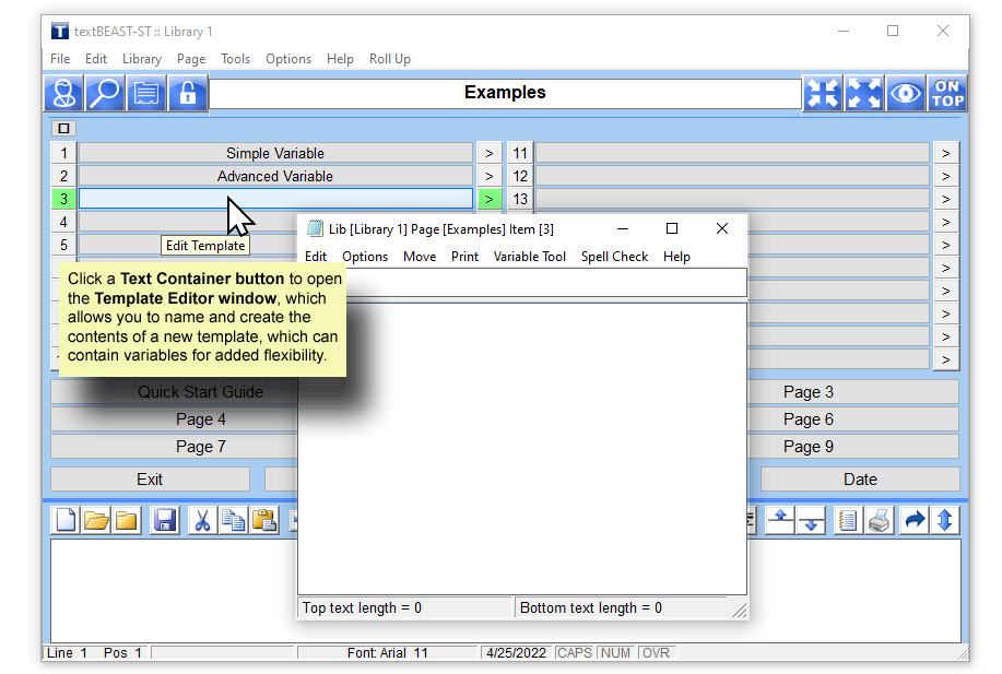 textBEAST SmartTemplates, Document Management Software Screenshot