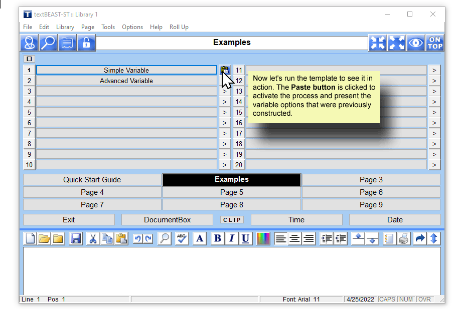 textBEAST SmartTemplates, Productivity Software, Document Management Software Screenshot