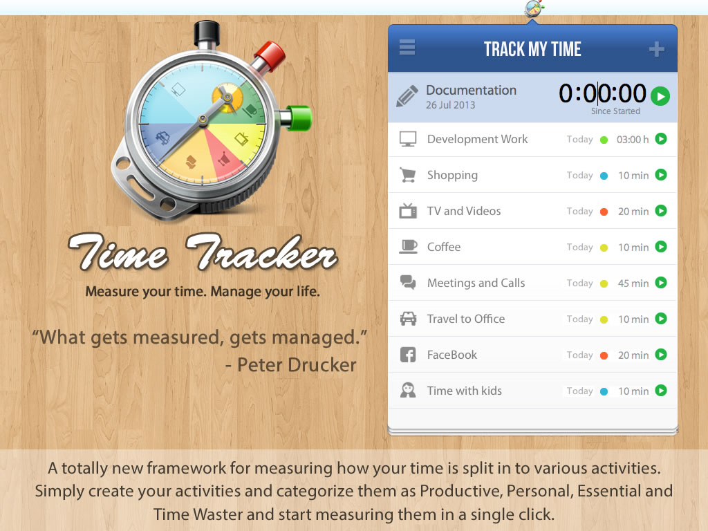 TimeTracker Screenshot