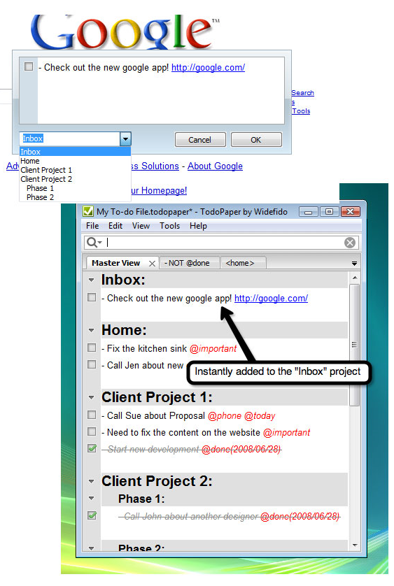 Productivity Software, TodoPaper Screenshot
