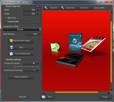 True BoxShot, Design, Photo & Graphics Software Screenshot