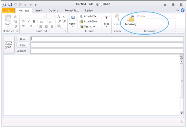 TuckAway Intelligent Email Organizer 3.0 Home, Email Tools Software Screenshot