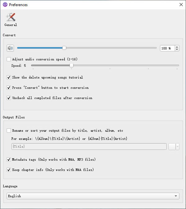 Audio Conversion Software, TuneKeep Audio Converter Screenshot