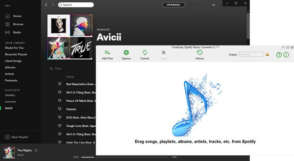 TuneKeep Spotify Music Converter, Audio Conversion Software Screenshot