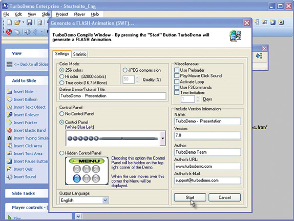 TurboDemo Professional, Business & Finance Software Screenshot