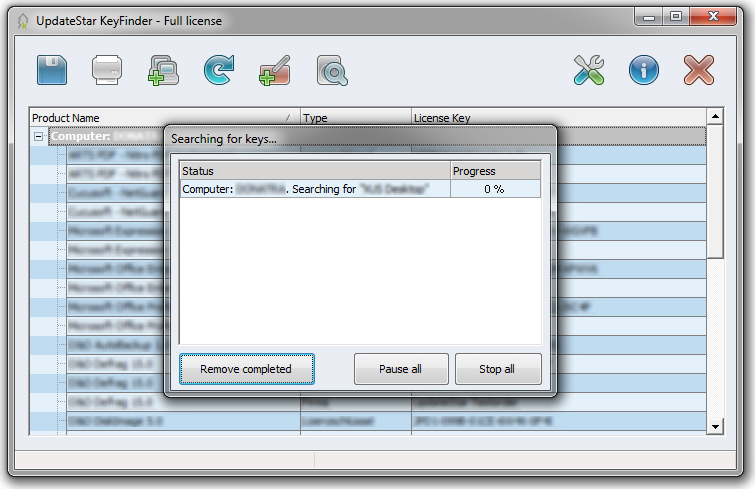 Recovery Software Screenshot