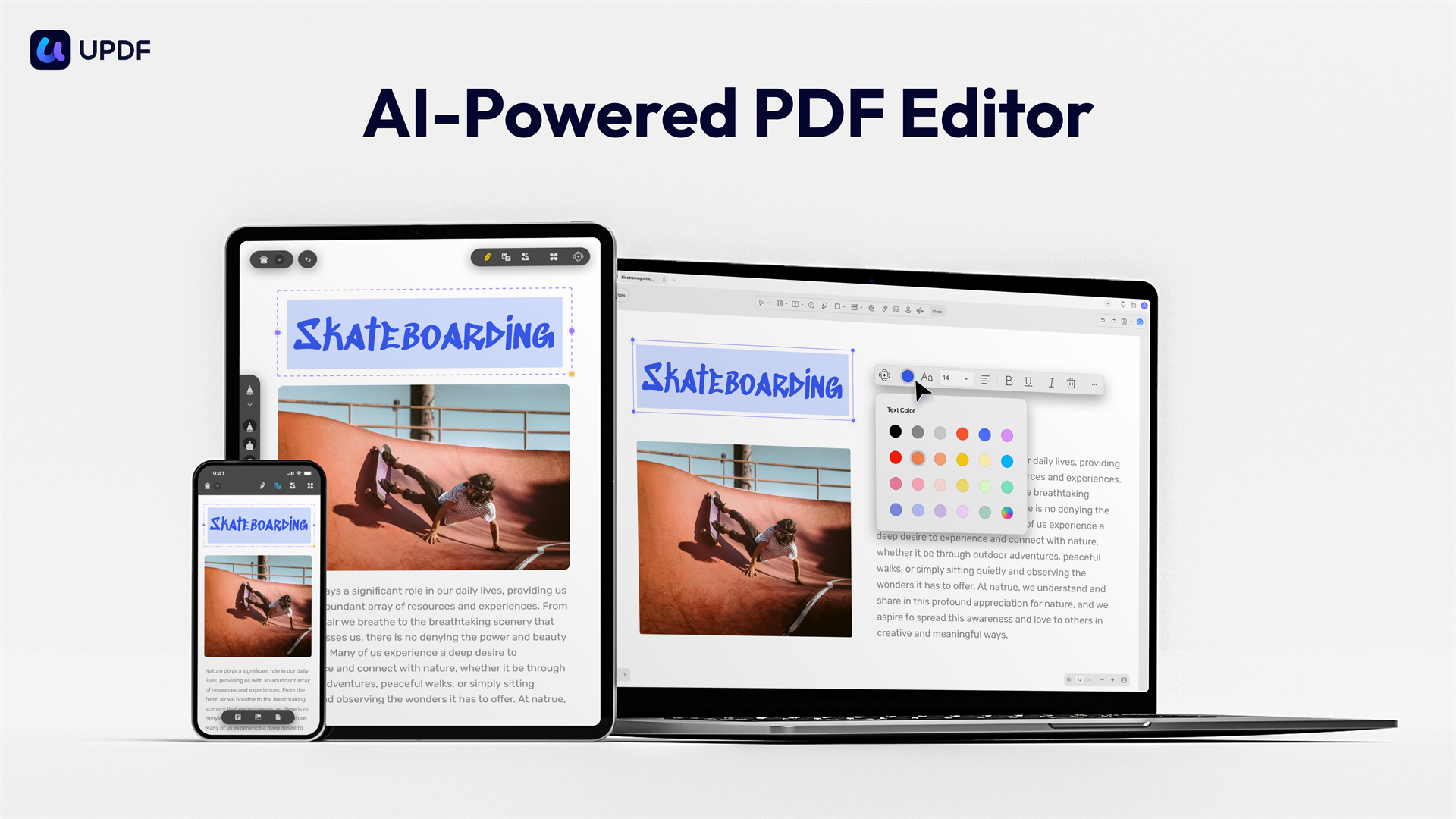UPDF PDF Editor Screenshot