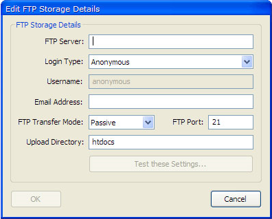UpRight, FTP Software Screenshot