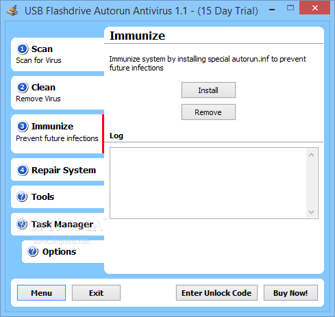 USB Flash Drive Autorun Antivirus, Antivirus Software Screenshot