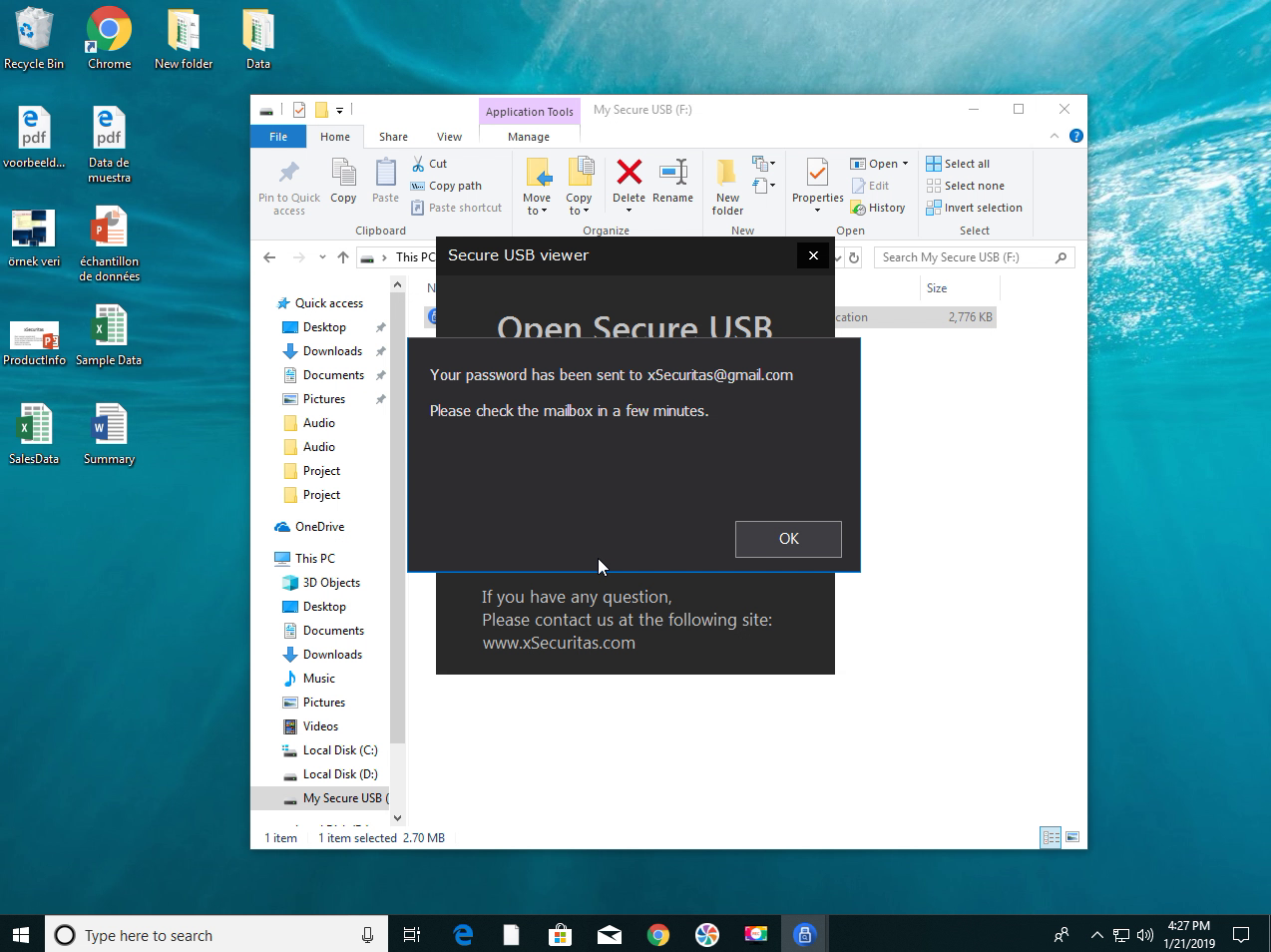 Hard Drive / USB Security Software, USB Safe Guard Screenshot