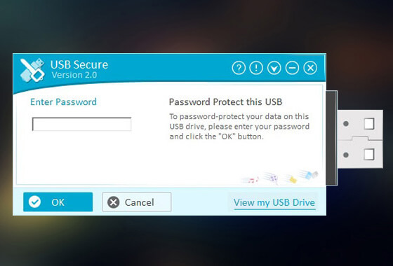 Hard Drive / USB Security Software, USB Secure Screenshot