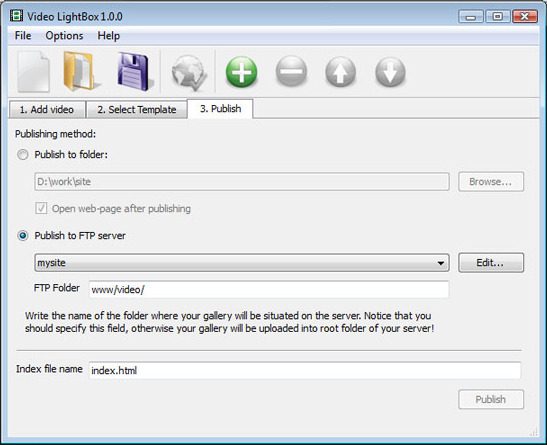 Website Builder Software, Video LightBox Unlimited Website License Screenshot