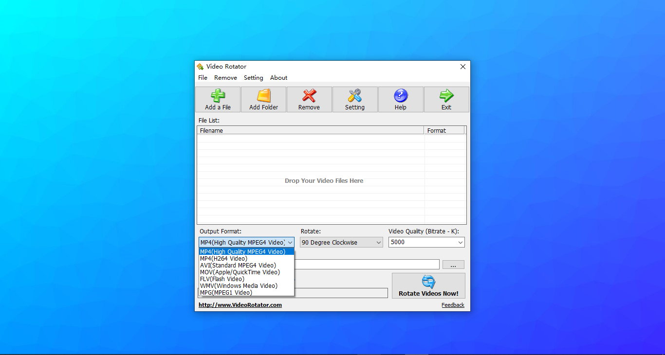 Video Rotator, Video Editing Software Screenshot