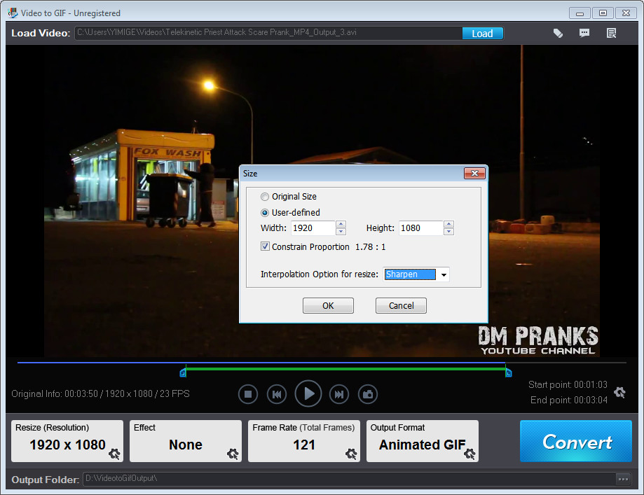 Video Capture Software, Video to GIF Screenshot
