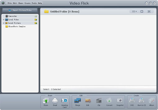 Video Software, VideoFlick Screenshot
