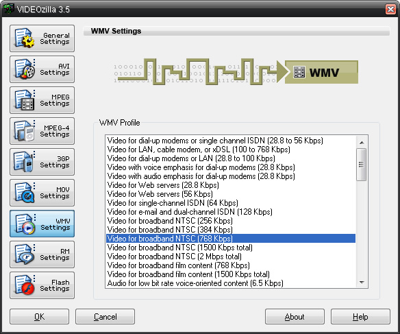 Video Converter Software, Videozilla Screenshot