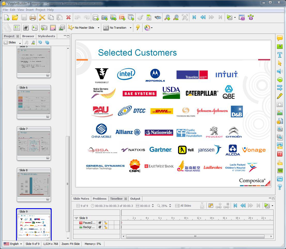 ViewletBuilder7 Enterprise Screenshot