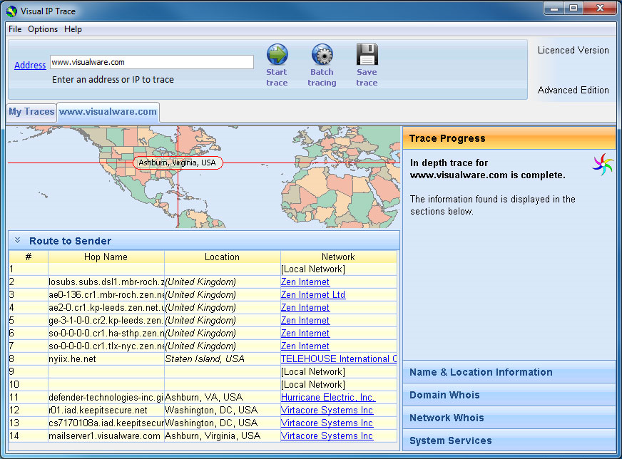 Network Security Software Screenshot