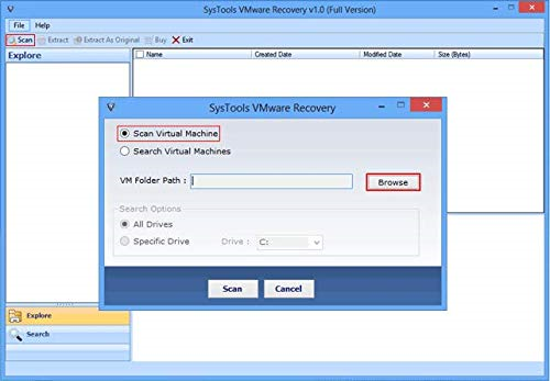 VMware Recovery Screenshot