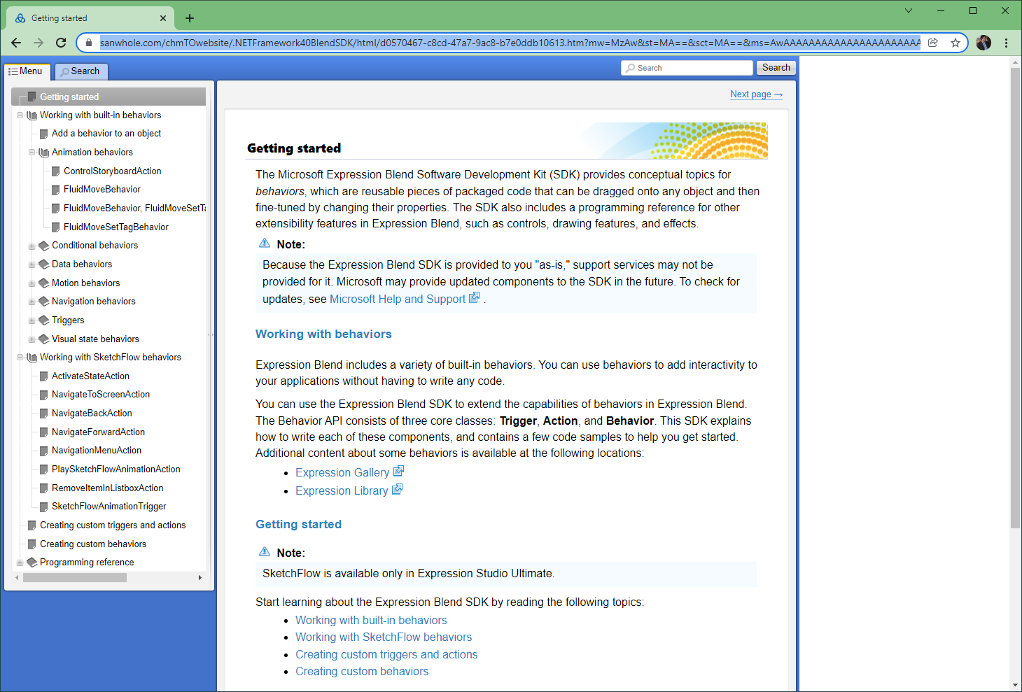 Vole CHM to Website, Help Authoring Software Screenshot