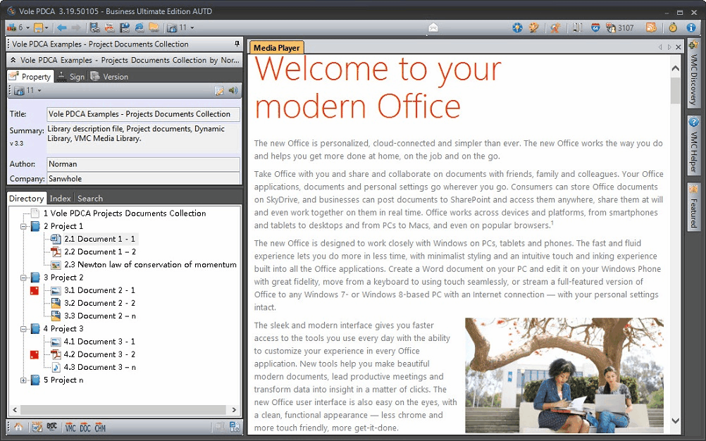 Project Management Software, Vole PDCA Screenshot