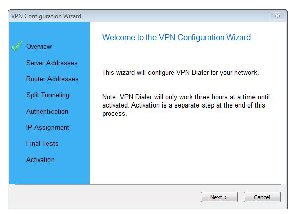 VPN Dialer 2012 Screenshot