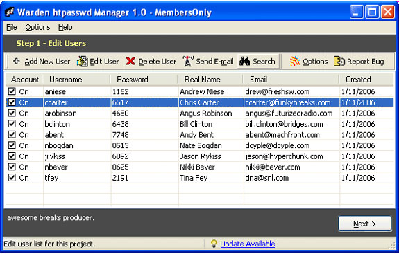 Warden .htaccess Manager Screenshot