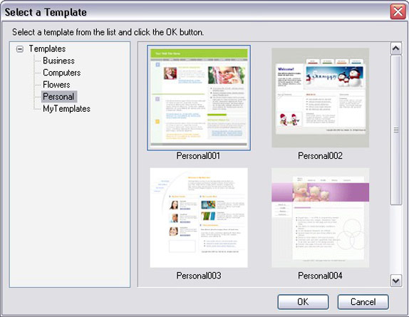 Web Page Maker, Website Builder Software Screenshot