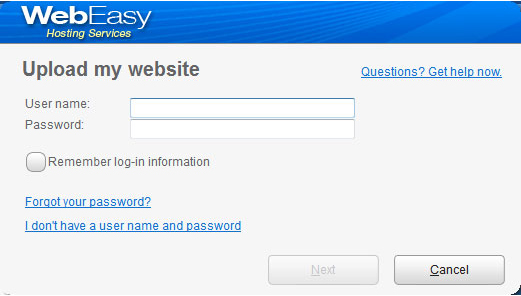 WebEasy Professional, Development Software Screenshot