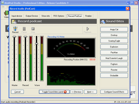 iPod iPhone iTunes Software, WebPod Studio Screenshot