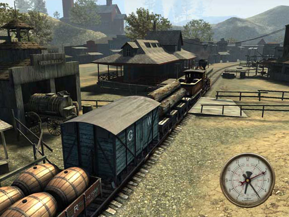 Western Railway 3D Screensaver, Screensaver Software Screenshot