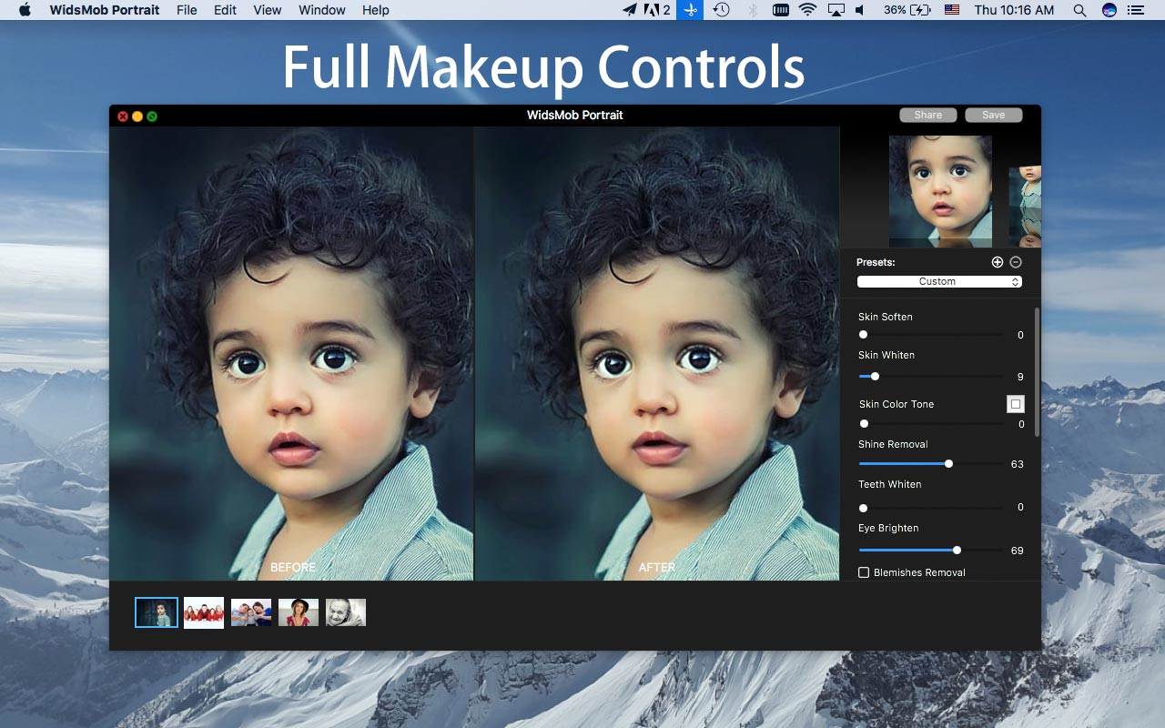 Photo Editing Software, WidsMob Portrait Screenshot