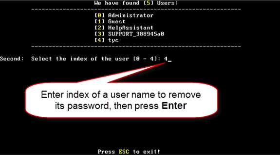 Windows Password Recovery, Security Software Screenshot