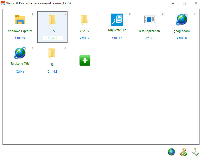 WinExt Key Launcher Screenshot