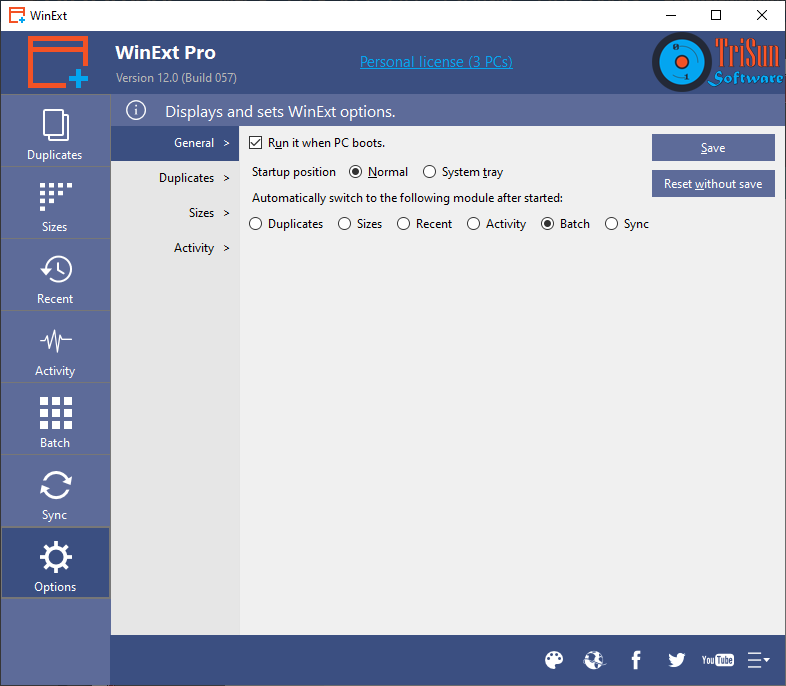WinExt Pro, Software Utilities, File Management Software Screenshot