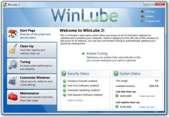 WinLube 2 Screenshot