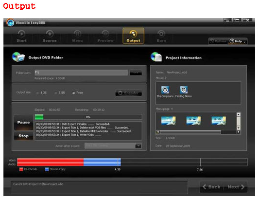 Video Software, DVD Authoring Software Screenshot