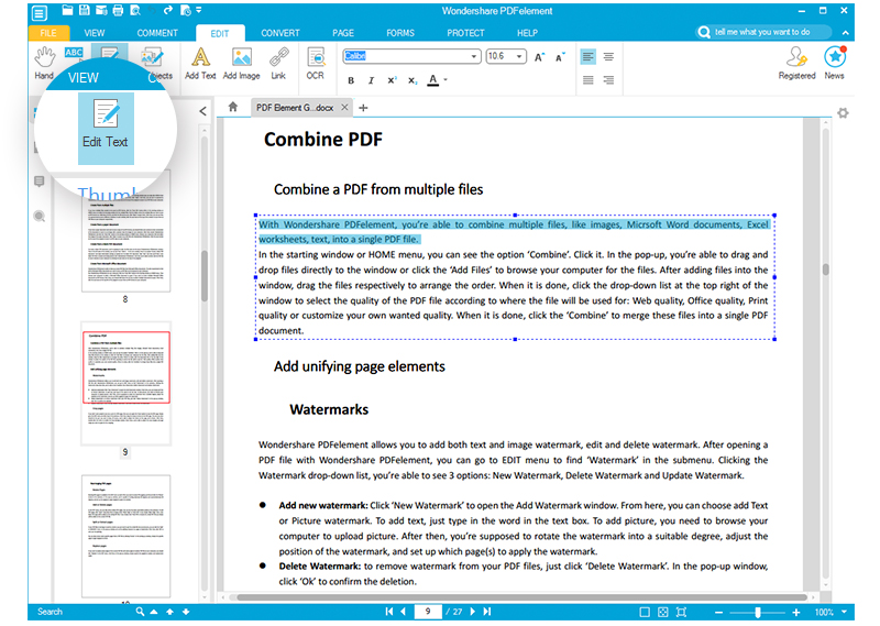 Wondershare PDFelement Pro 9.5.14.2360 download the new version for windows