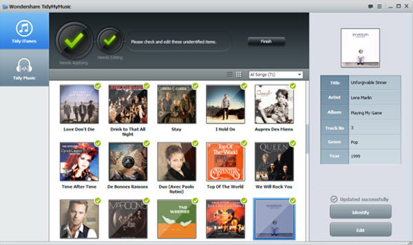 Audio Software, Wondershare TidyMyMusic for Windows Screenshot