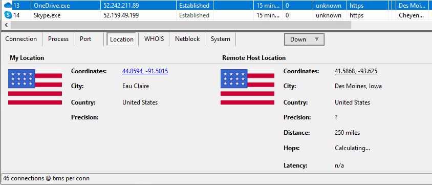 X-NetStat, Access Restriction Software Screenshot