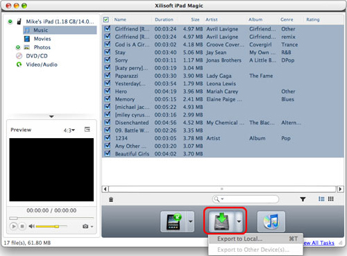 Audio Software, Xilisoft iPad Magic Platinum Screenshot