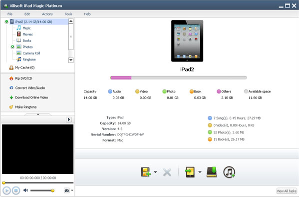 Xilisoft iPad Magic Platinum Screenshot