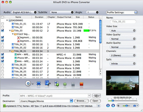 Xilisoft iPhone Software Suite for Mac Screenshot
