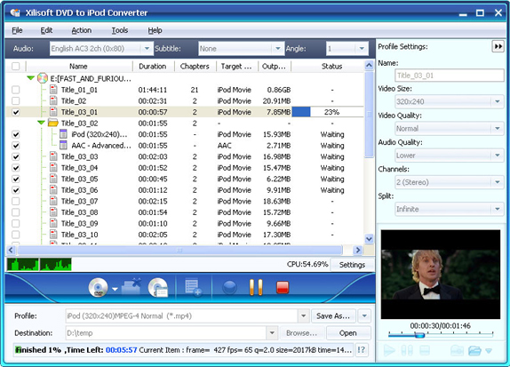 Xilisoft iPod Mate, iPod iPhone iTunes Software Screenshot