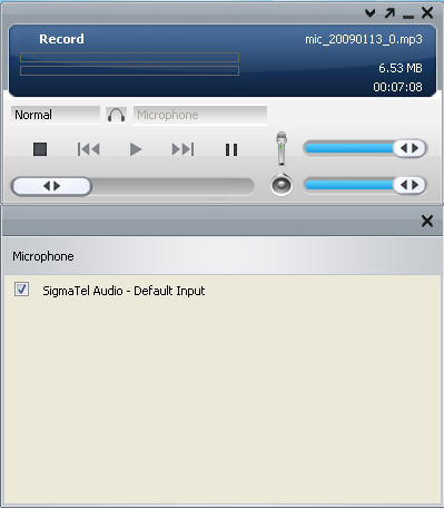 Recording Studio Software Screenshot
