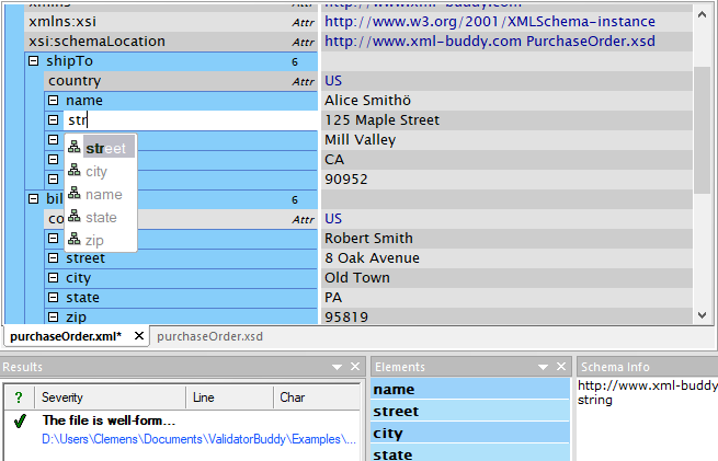 XML ValidatorBuddy, Development Software Screenshot