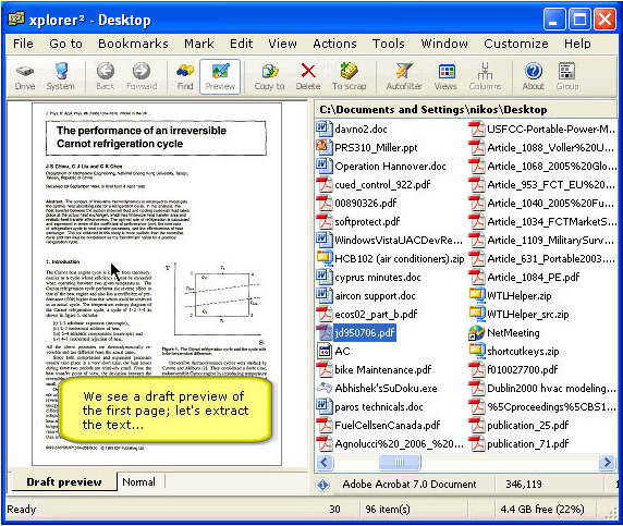 Software Utilities, xplorer² version 5.4! Screenshot